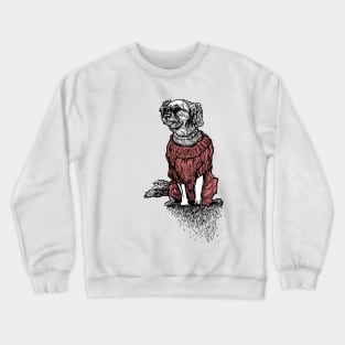 Sassy in Red Crewneck Sweatshirt